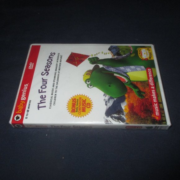 Baby Genius - The Four Seasons (DVD, bonus music CD, 2005) (unopened) - Picture 3 of 3